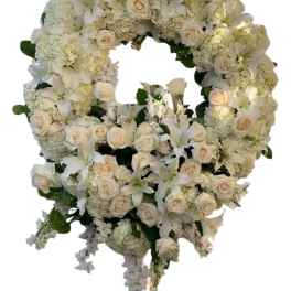 All White Wreath
