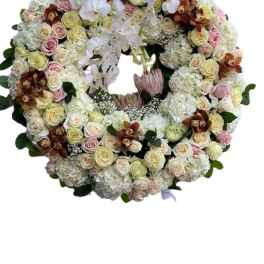 Soft Blush Sympathy Wreath