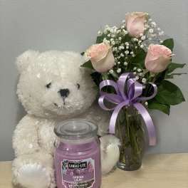 Pink Roses & White Bear Trio