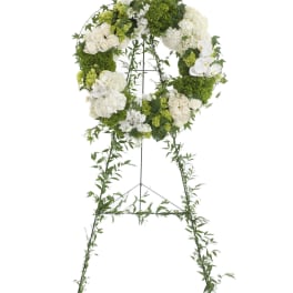 SERENITY WREATH EASEL