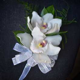 Eastern Star Corsage #6 Double Cymbidium Orchid ** NOT FOR PROM