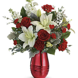 Teleflora's Radiantly Rouge Bouquet