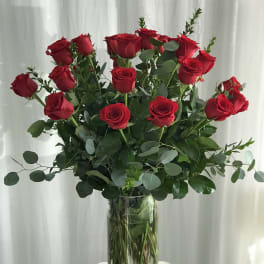 2 Dozen Red Long Stem Roses