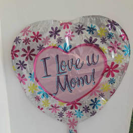 I Love You Mom Mylar Balloon (218)
