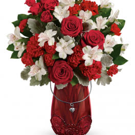 Teleflora's Red Haute Bouquet