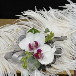 Corsage with Orchid by Charlene