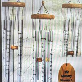 Treasured Memory Windchime - Wooden