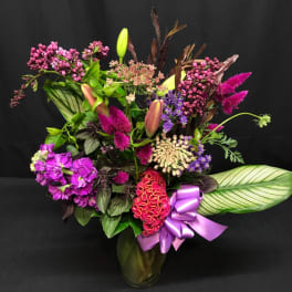 Unique Unusual Rich colorful mixed bouquet