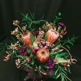 3 Protea Vase