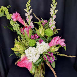 Ginger Protea Exotic mix in Vase Upgrade