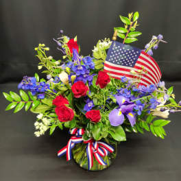 Red White and Blue Centerpiece