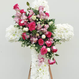 Pink Garden Cross