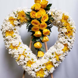 Yellow Rose Heart