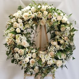 Rustic White Wreath