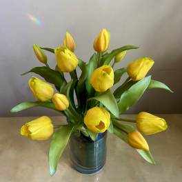 Tulip Time - Silk Floral Arrangement