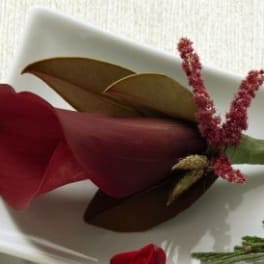 FTD Red Calla Boutonniere