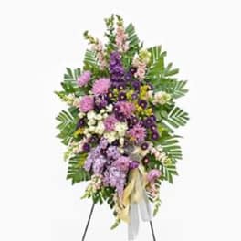 Purple Tribute Standing Spray