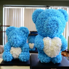 Blue Rose Bear