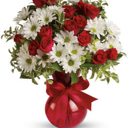 Red White And You Bouquet by Teleflora