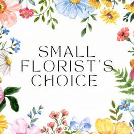 Floral border with the words "SMALL FLORIST'S CHOICE" in the center