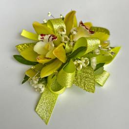 Green Prom Corsage