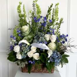 Blue Sympathy Traditions Basket