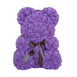 Valentine's Day - Purple Teddy Bear in box 10 in