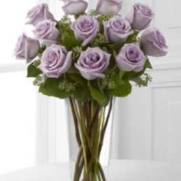 Dozen Long Stemmed Lavender Roses by BloomNation™