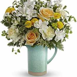 Teleflora's Adored Aqua Bouquet