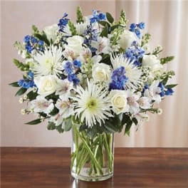 1-800-Flowers® Sincerest Sorrow™ Blue & White