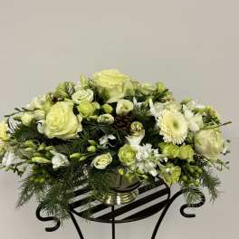 Elegance in White Centerpiece