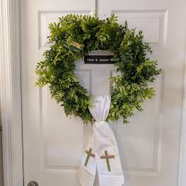 Graceful Greenery Cross Wreath