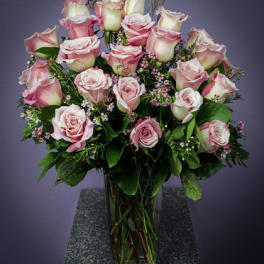 Valentine's Day- 2 Dozen - Pink Roses