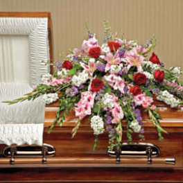 Perfect Pastoral Casket Spray