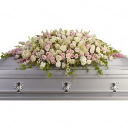 Always Adored Closed Casket Spray- smaller version for open casket