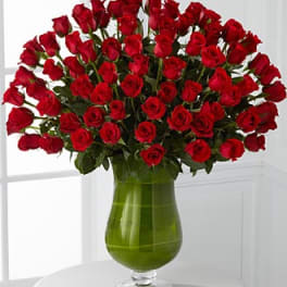 Attraction Luxury Rose Bouquet - 48 Premium Long-Stemmed Roses