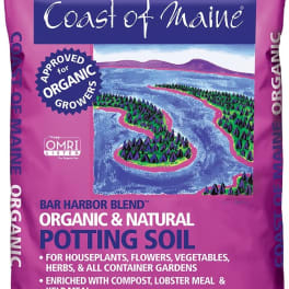 Bag of Coast of Maine organic potting soil