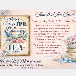 The Time For Tea Event Ticket