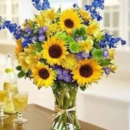 SUNFLOWERS VASE