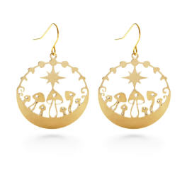 Mushroom Garden Earrings