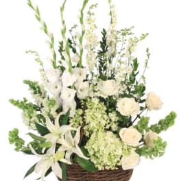 PEACEFUL BASKET ARRANGEMENT