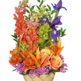 MULTI-COLOR MEMORIES FLOWER ARRANGEMENT