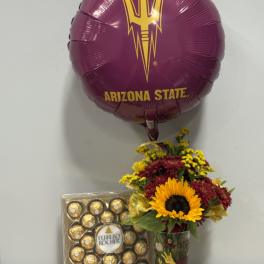 ASU Floral Glass & Chocolates