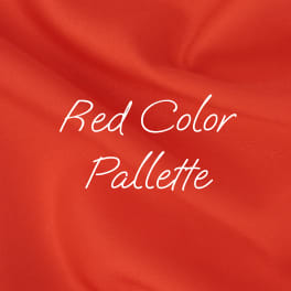 Red fabric background with the words "Red Color Pallette"