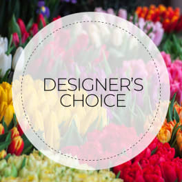 Designer’s choice tulip bouquet with mixed colors