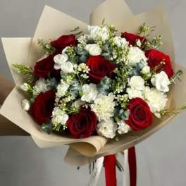 Red and White Bouquet