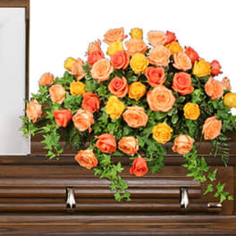 BEAUTIFUL ROSE BENEDICTION FUNERAL FLOWERS