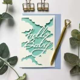 "Hello Baby" Blank Cards