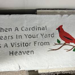 Cardinal Bench *** Call for sayings on benches ****