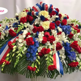 Patriotic Casket Cover